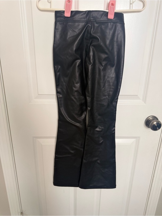 Zara Other - Zara Black Faux Leather Flared Kids Pants